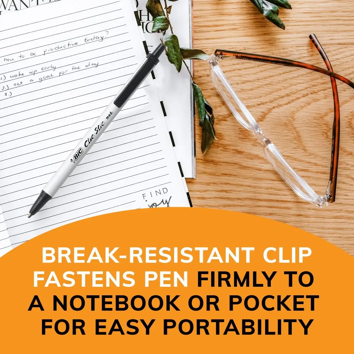 BIC Clic Stic Retractable Ball Pen, Versatile Medium Point (1.0mm), Black, Great for Offices and Schools 7 BIC Clic Stic Retractable Ball Pen, Versatile Medium Point (1.0mm), Black, Great for Offices and Schools