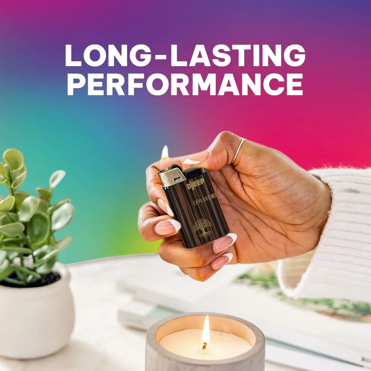 DJEEP Pocket Lighters, BOLD Collection Textured Metallic, Unique Lighters 3 DJEEP Pocket Lighters, BOLD Collection Textured Metallic, Unique Lighters