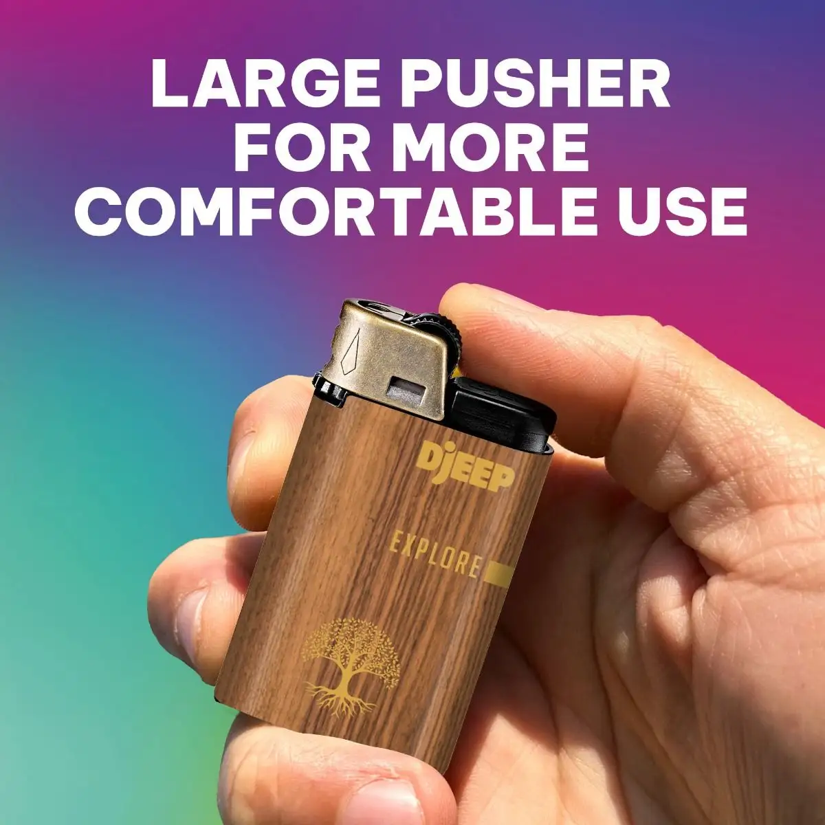 DJEEP Pocket Lighters, BOLD Collection Textured Metallic, Unique Lighters 4 DJEEP Pocket Lighters, BOLD Collection Textured Metallic, Unique Lighters