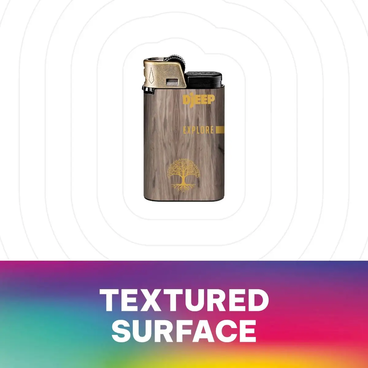 DJEEP Pocket Lighters, BOLD Collection Textured Metallic, Unique Lighters 8 DJEEP Pocket Lighters, BOLD Collection Textured Metallic, Unique Lighters