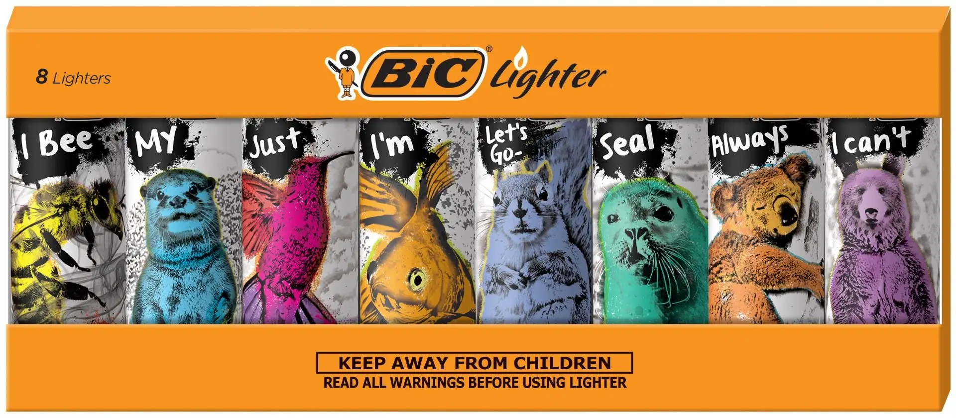 BIC Special Edition Party Animal Series Maxi Pocket Lighters