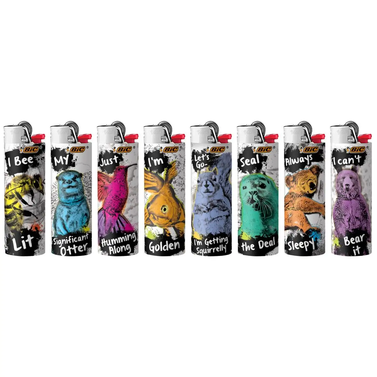BIC Special Edition Party Animal Series Maxi Pocket Lighters