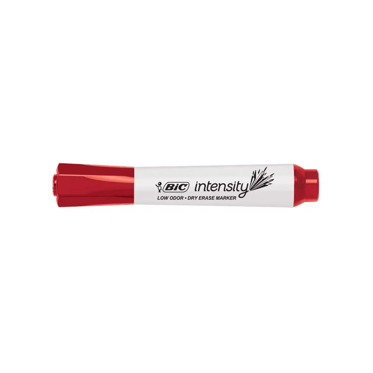 BIC Intensity Low Odor Dry Erase Marker, Chisel Tip, Red, Erases Cleanly, Non-Toxic Markers