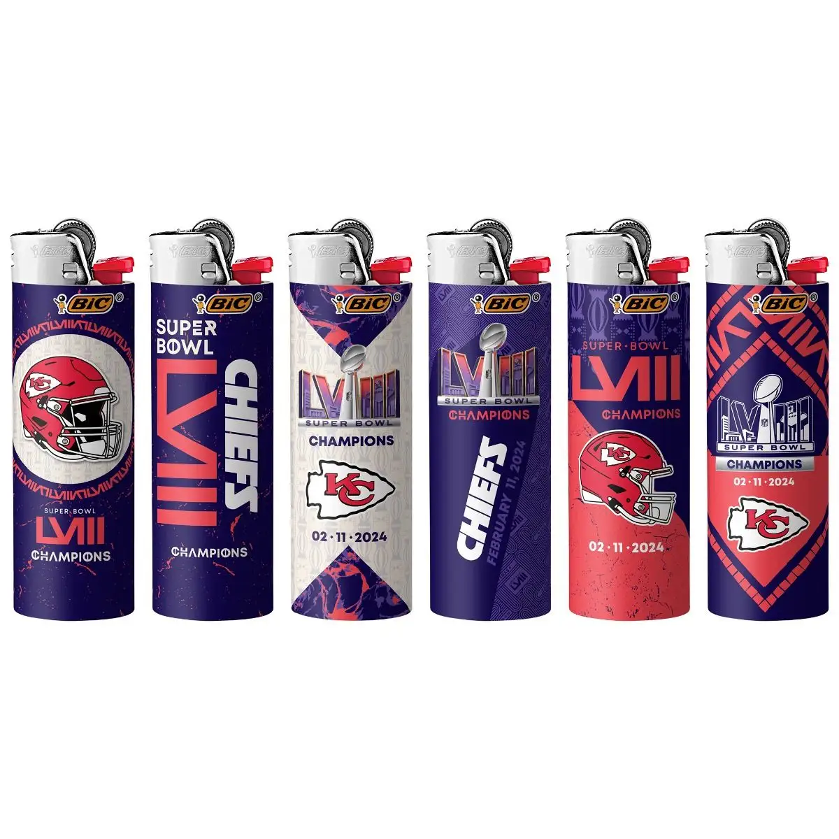 BIC Special Edition Super Bowl LVIII Champions Series Lighters 3 BIC Special Edition Super Bowl LVIII Champions Series Lighters