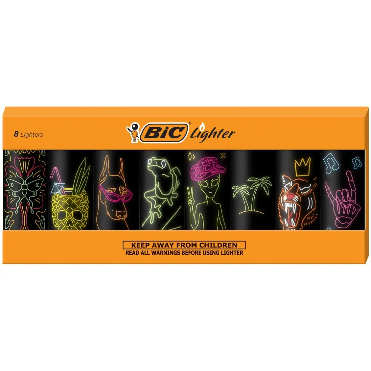BIC Special Edition Neon Series Maxi Pocket Lighters