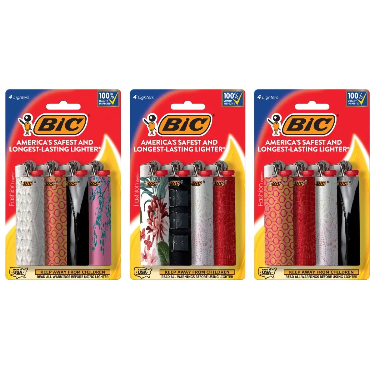 BIC Maxi Pocket Lighter, Special Edition Fashion Series, Unique Lighter Designs