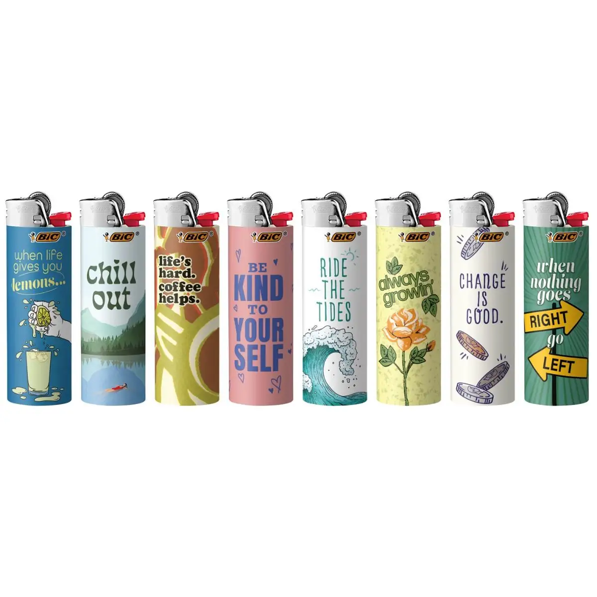 BIC Special Edition Positive Affirmations Series Maxi Pocket Lighters 3 BIC Special Edition Positive Affirmations Series Maxi Pocket Lighters