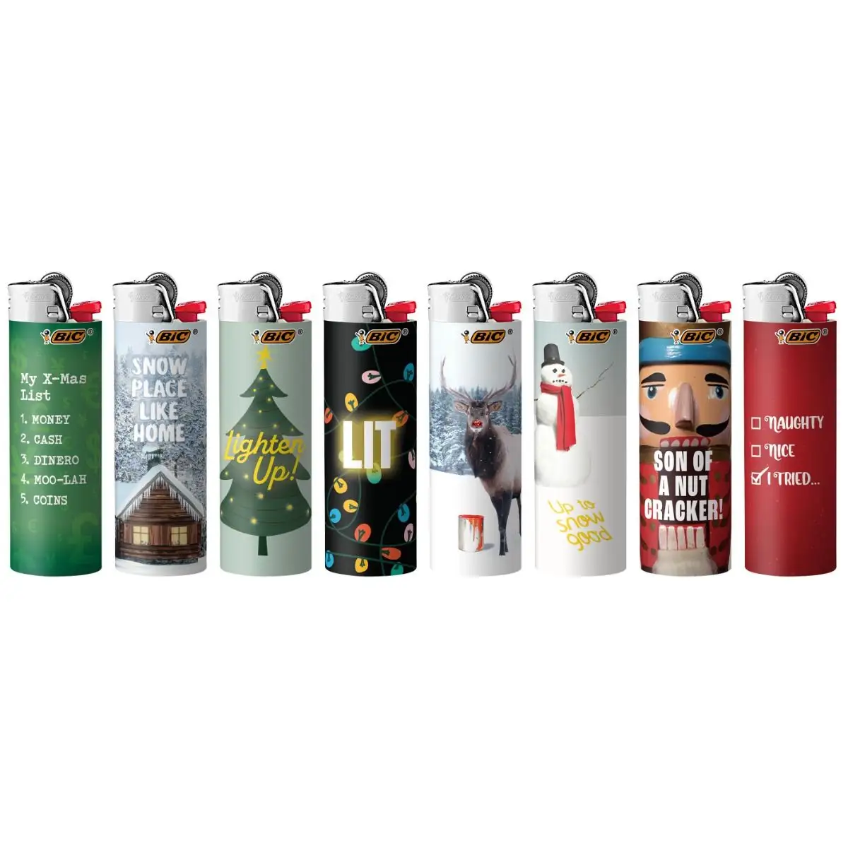 BIC Special Edition Holiday Series Maxi Pocket Lighters