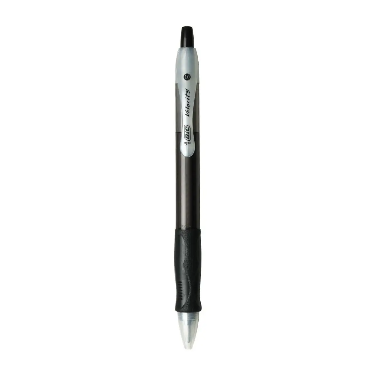 BIC Velocity Retractable Ballpoint Pens, Medium Point (1.0 mm), Black Ink