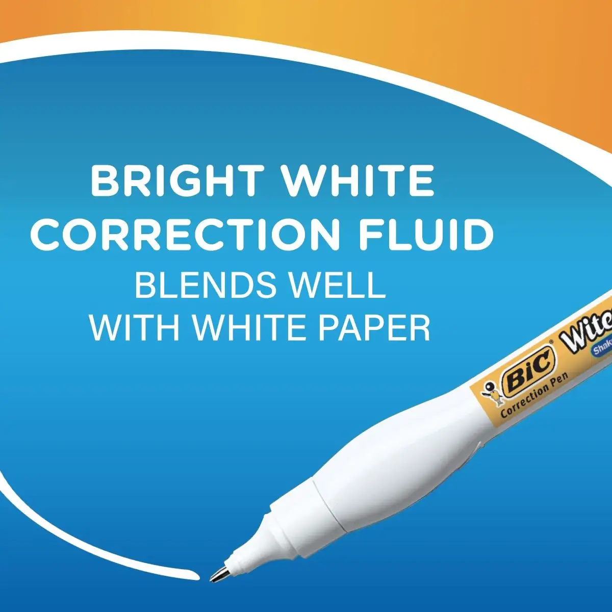 BIC Wite-Out Brand Shake 'n Squeeze Correction Pen, 8 ML Correction Fluid 3 BIC Wite-Out Brand Shake 'n Squeeze Correction Pen, 8 ML Correction Fluid