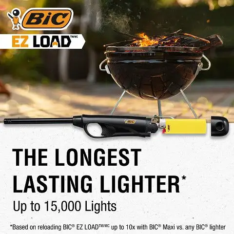BIC Lighter Combination EZ Load Refillable Lighter and BIC Maxi Pocket Lighters 8 BIC Lighter Combination EZ Load Refillable Lighter and BIC Maxi Pocket Lighters