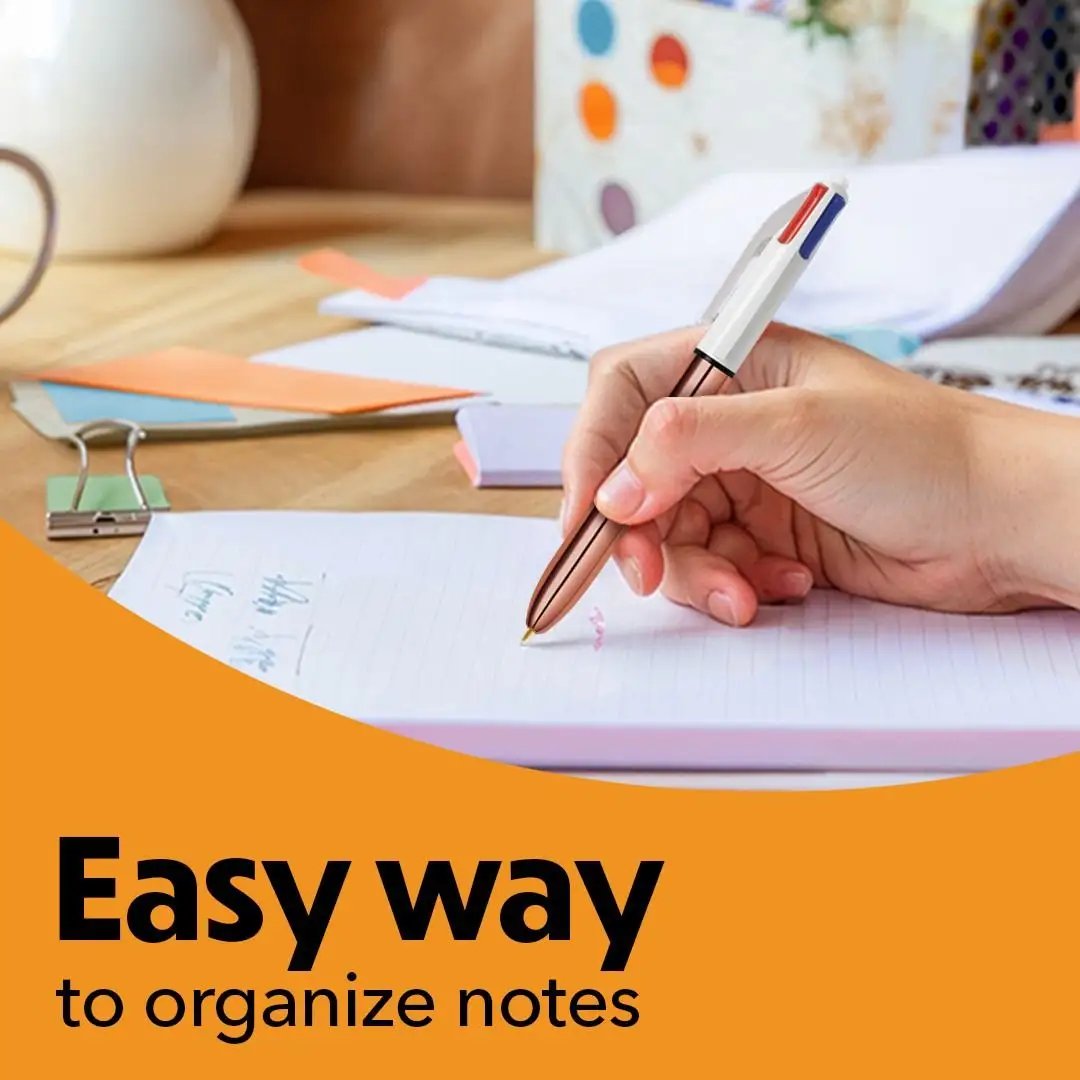 BIC 4-Color Rainbow Shine Limited Edition Set,