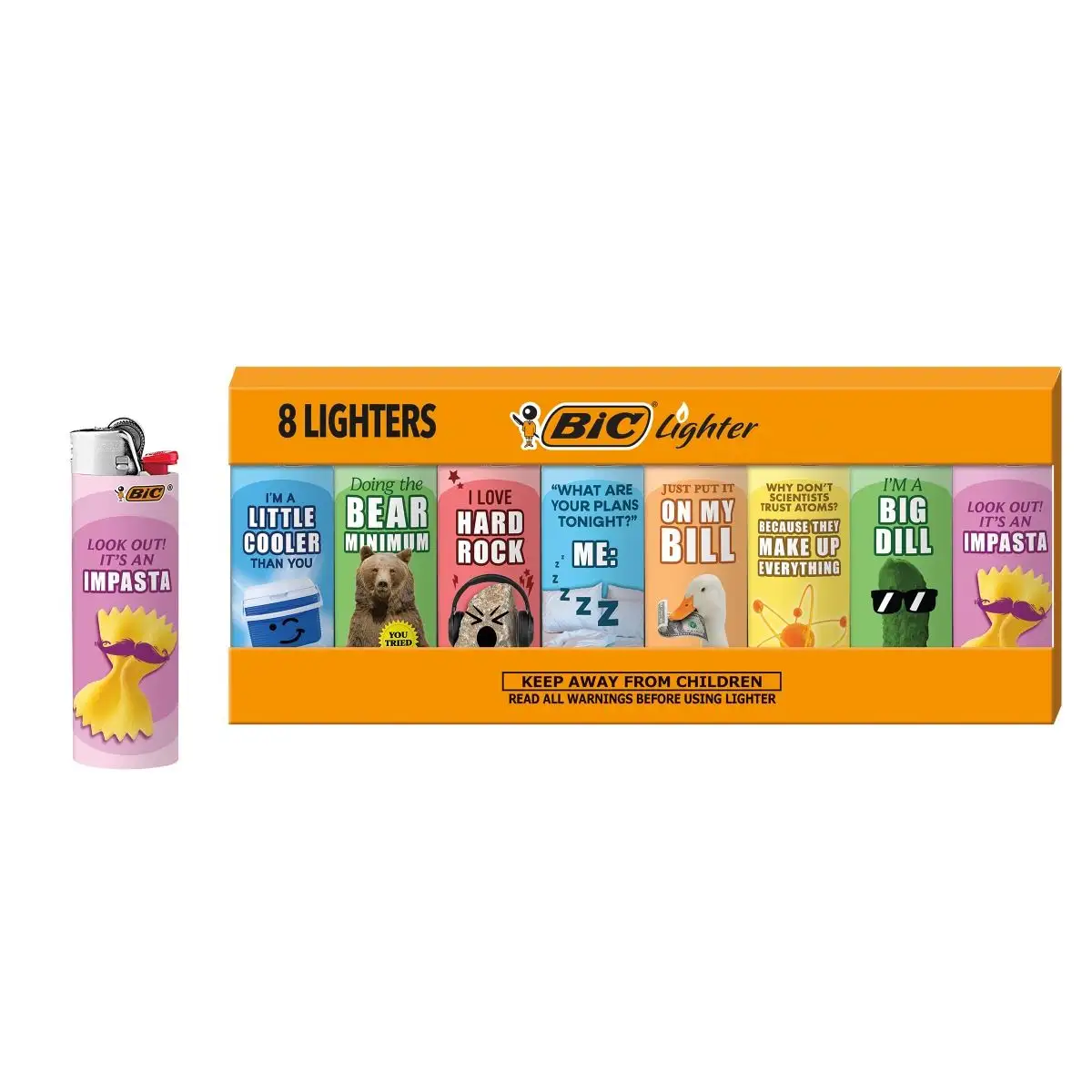 BIC Special Edition Witty Series Maxi Pocket Lighters