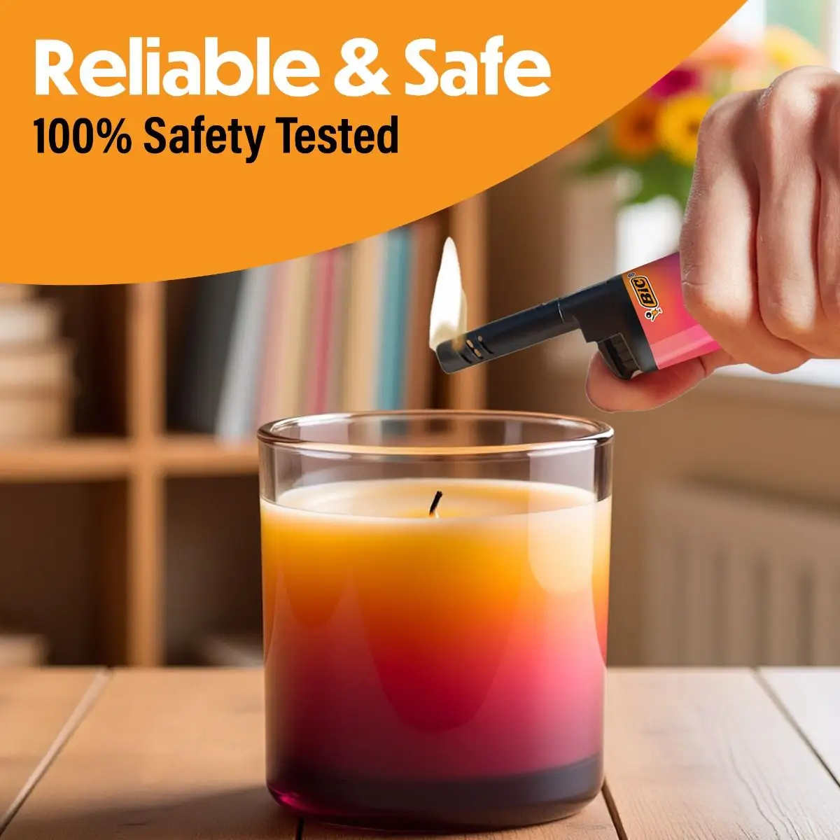 BIC EZ Reach Lighters, Ultimate Long Neck Lighter, Gradient Designs