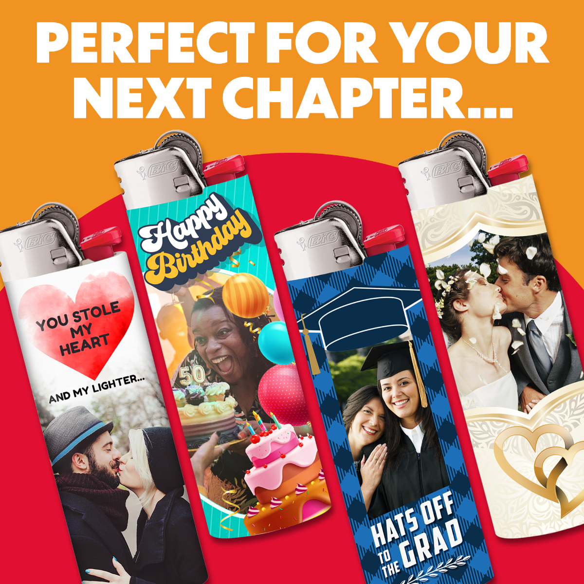 Design My BIC® Lighters, Set of 6 Personalized Lighters