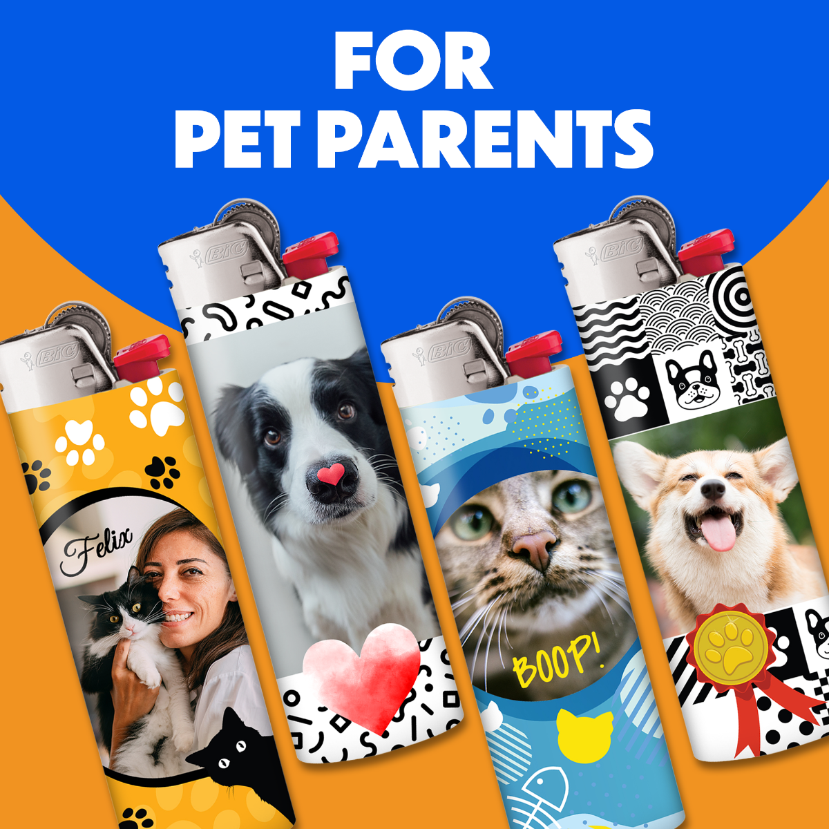 Design My BIC® Lighters, Set of 6 Personalized Lighters 3 Design My BIC® Lighters, Set of 6 Personalized Lighters