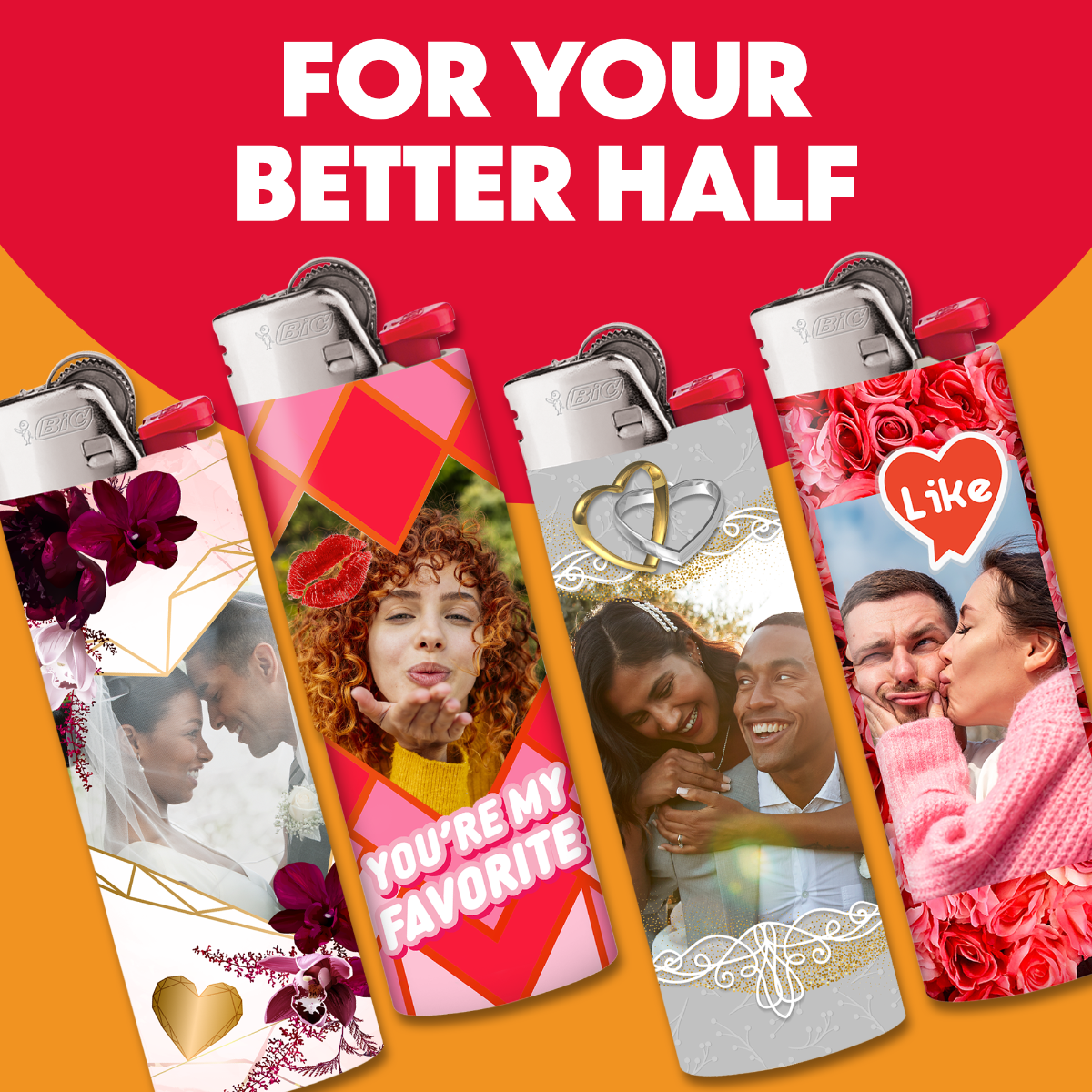 Design My BIC® Lighters, Set of 6 Personalized Lighters 5 Design My BIC® Lighters, Set of 6 Personalized Lighters