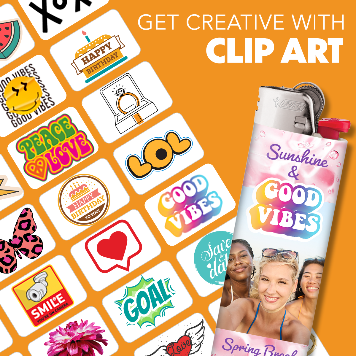 Design My BIC® Lighters, Set of 6 Personalized Lighters 9 Design My BIC® Lighters, Set of 6 Personalized Lighters