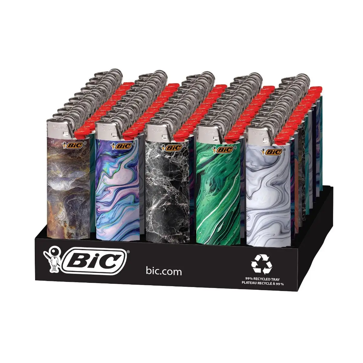 BIC Special Edition Marble Series Maxi Pocket Lighters