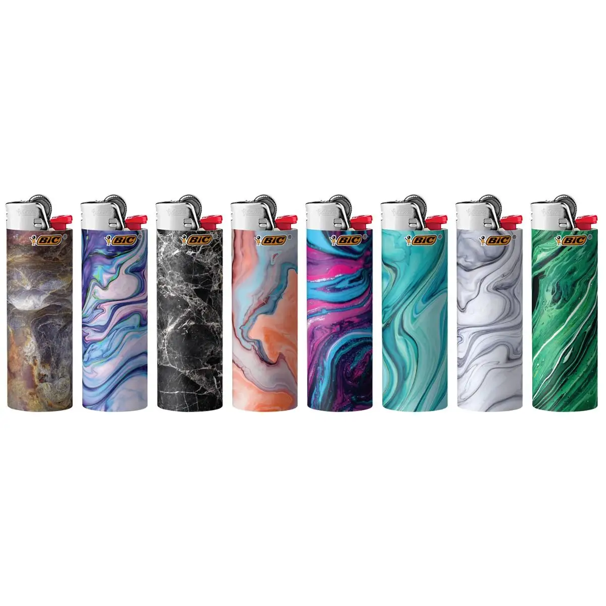 BIC Special Edition Marble Series Maxi Pocket Lighters 3 BIC Special Edition Marble Series Maxi Pocket Lighters