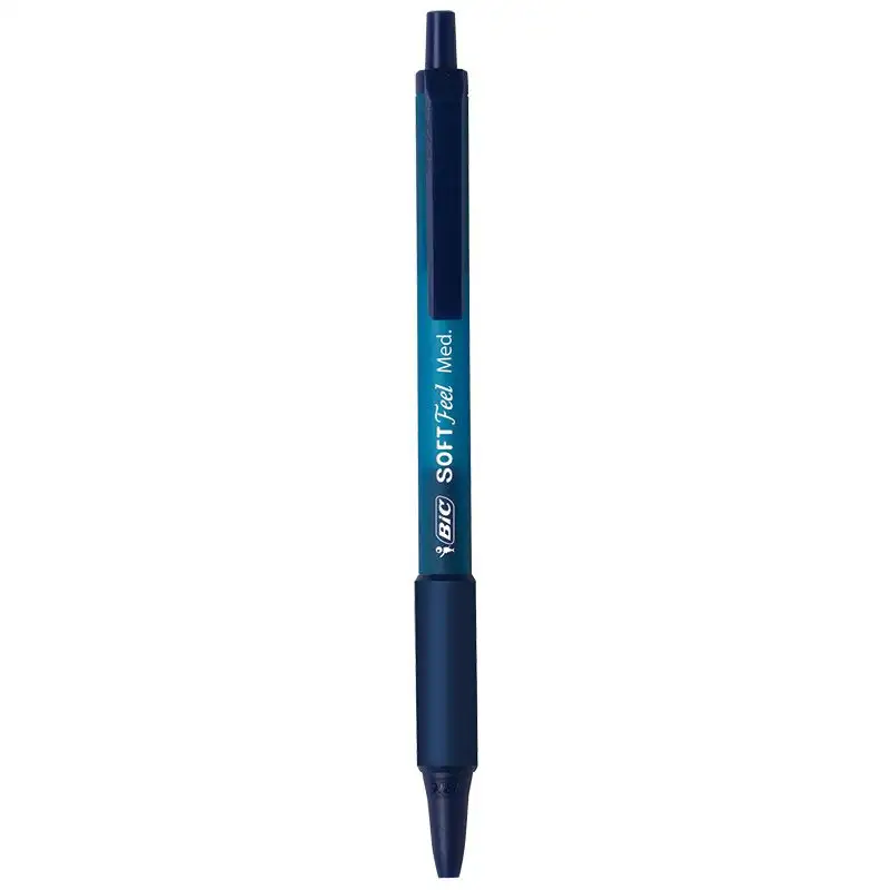 BIC Soft Feel Retractable Ballpoint Pen, Medium Point (1.0mm)