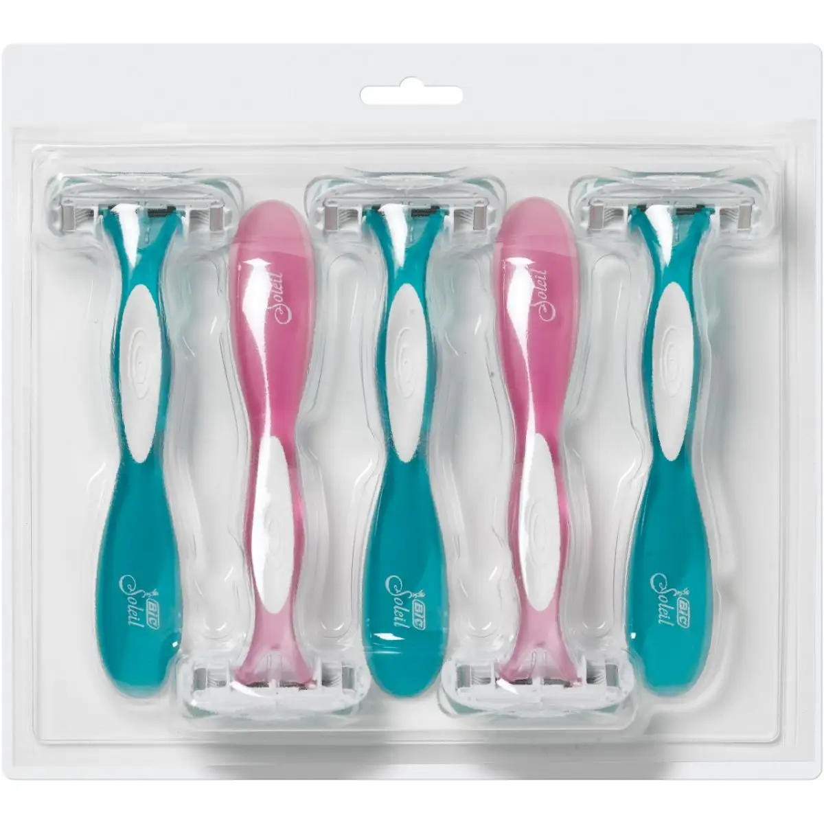 BIC Soleil Sensitive Advanced Women's Disposable Razor Five Blade For a Flawlessly Smooth Shave, Assorted
