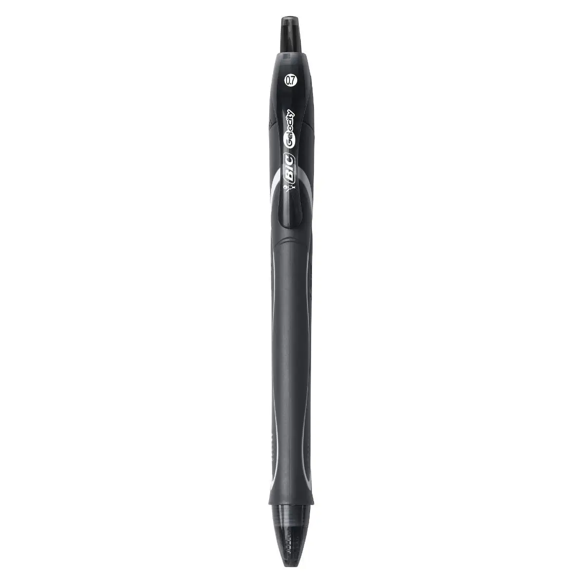 BIC Gel-ocity Retractable Quick Dry Gel Pen, Medium Point (0.7mm), Black, Comfortable Full Grip