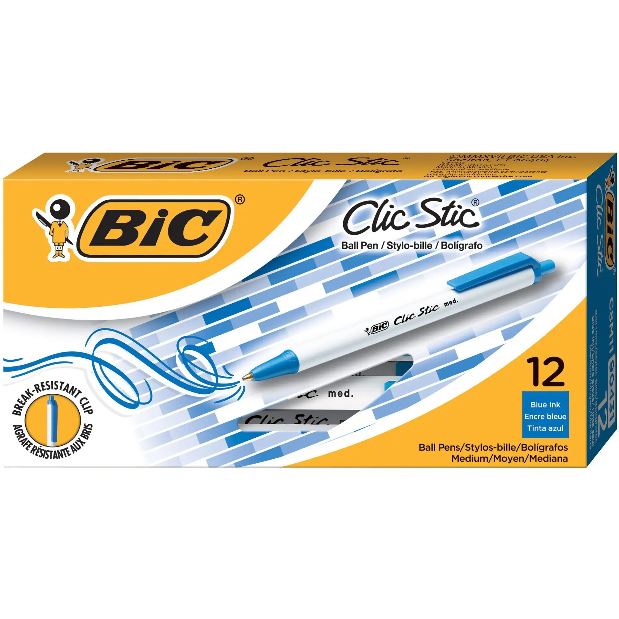 BIC Clic Stic, Retractable Ball Point Pen