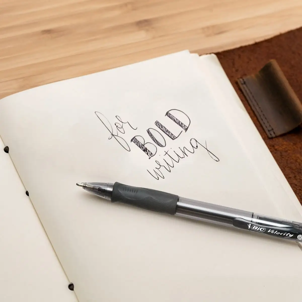 BIC Glide Bold Retractable Ball Pen, Black