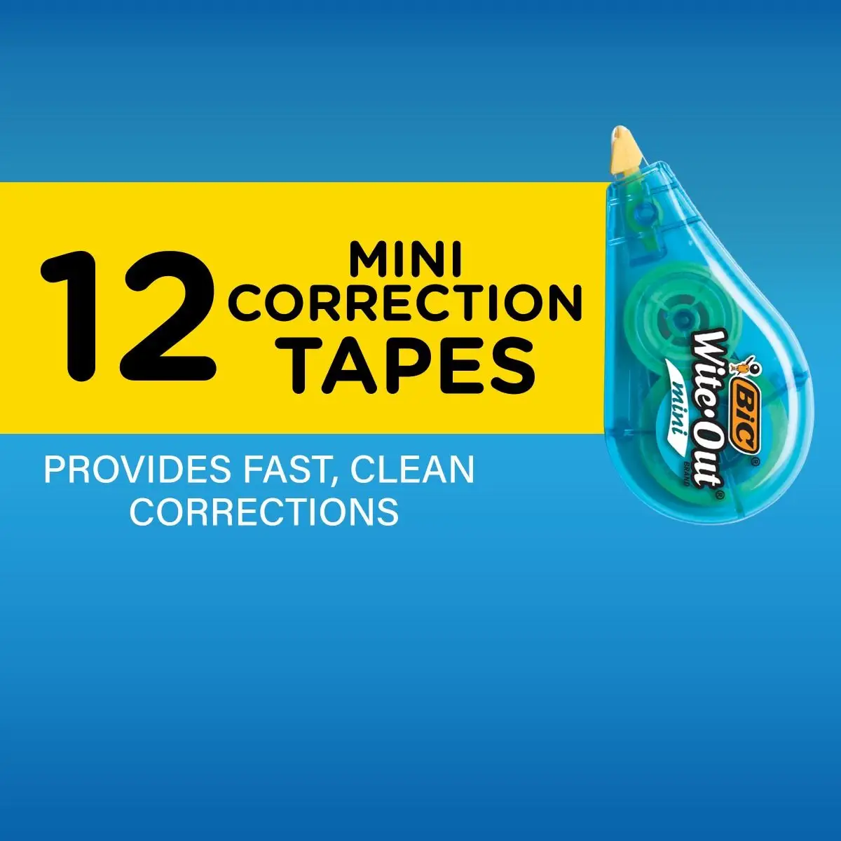 BIC Wite-Out Brand Mini Correction Tape, White