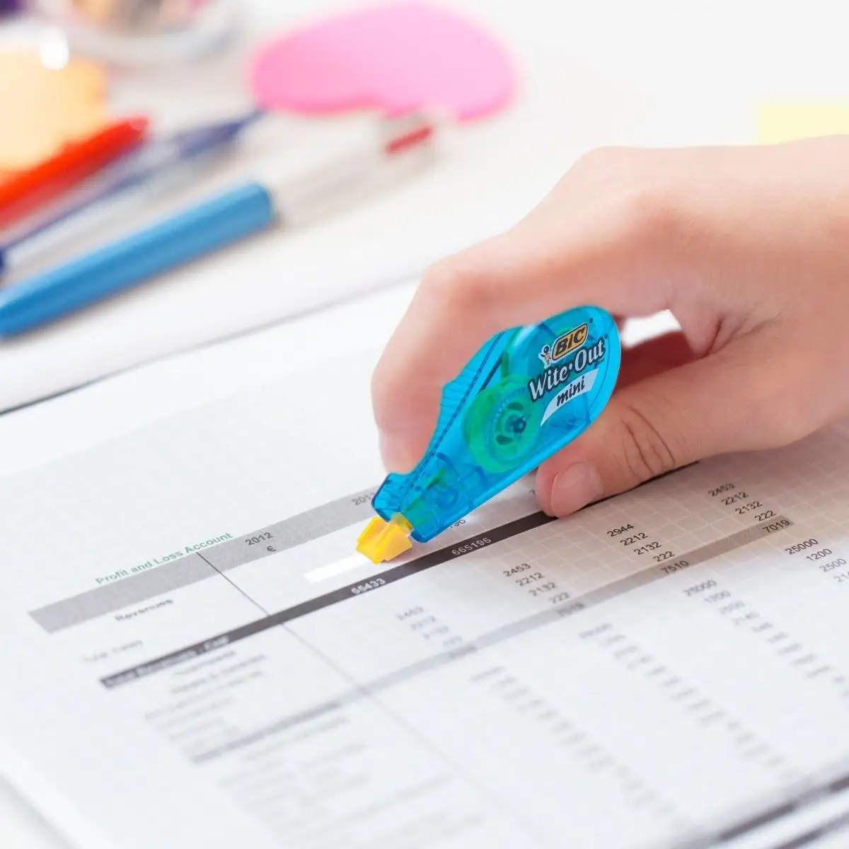 BIC Wite-Out Brand Mini Correction Tape, White 4 BIC Wite-Out Brand Mini Correction Tape, White