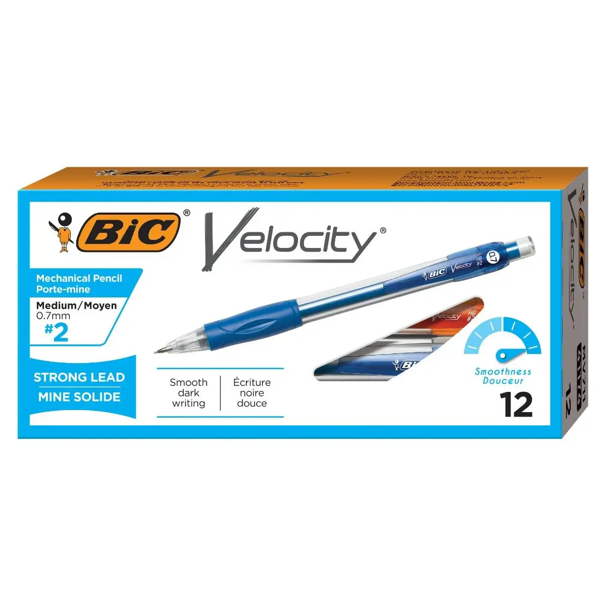 BIC Velocity Original Mechanical Pencil 0.7 mm, Black