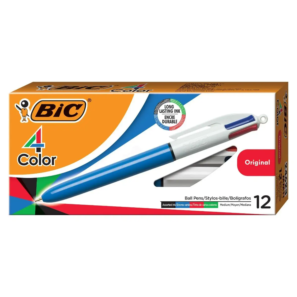 BIC 4-Color Original Retractable Ball Pen