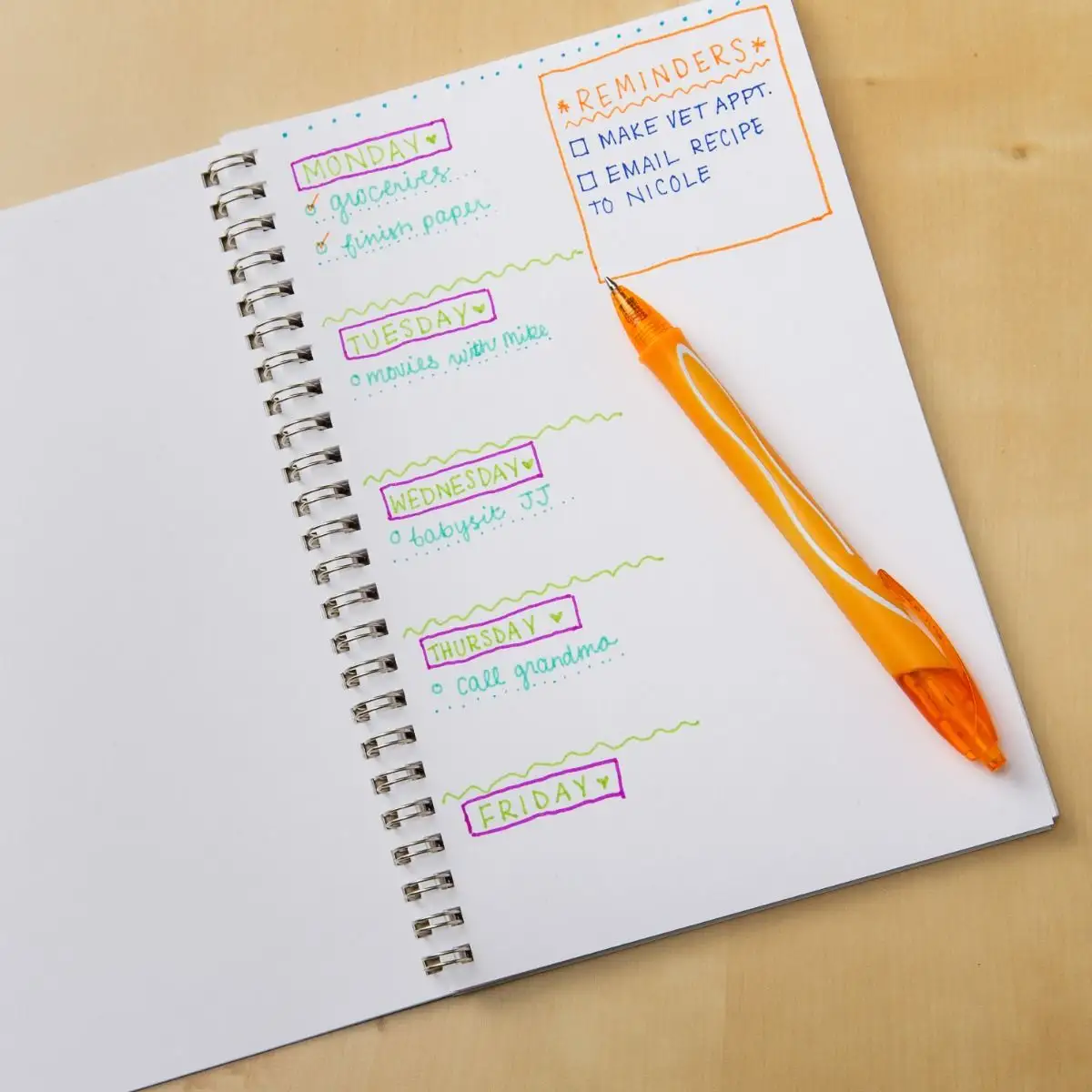 BIC Gel-Ocity Quick Dry Gel Pens, Medium Point Retractable Gel Pen (0.7mm), Assorted Gel Pens, Colors May Vary 8 BIC Gel-Ocity Quick Dry Gel Pens, Medium Point Retractable Gel Pen (0.7mm), Assorted Gel Pens, Colors May Vary