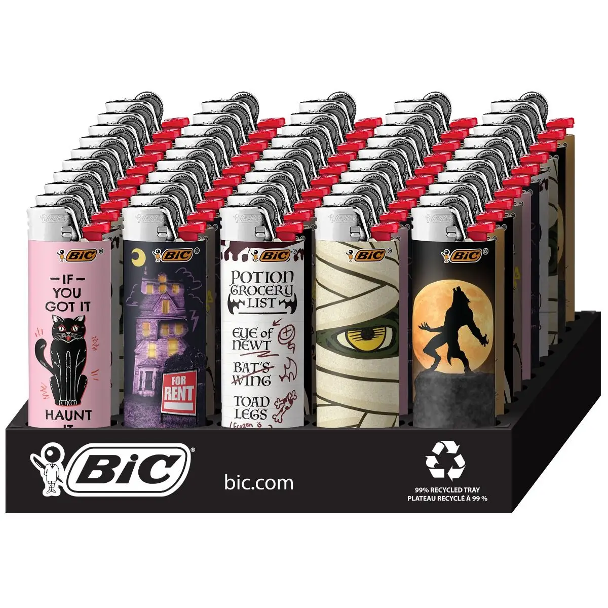 BIC Special Edition Spooky Series Maxi Pocket Lighters