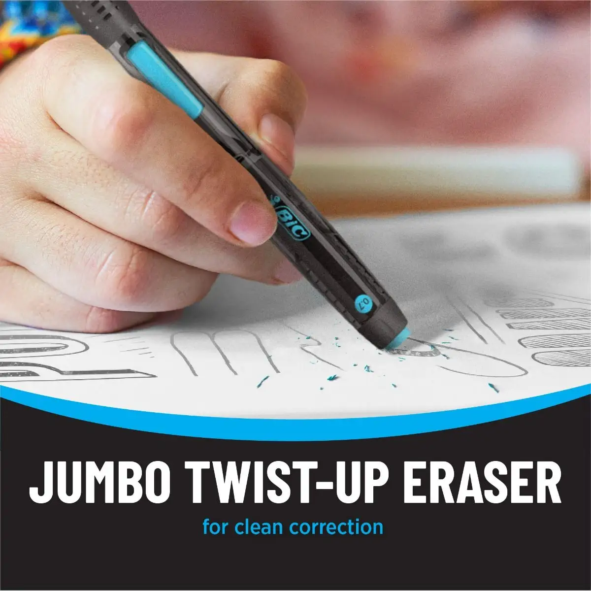 BIC Break-Resistant Mechanical Pencils with Erasers, No. 2 Medium Point (0.7mm)