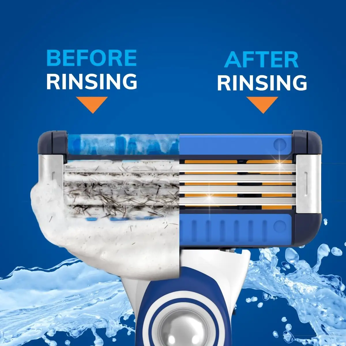 BIC EasyRinse Anti-Clogging Men's Disposable Razors for a Smoother Shave, Razors With 4 Blades 5 BIC EasyRinse Anti-Clogging Men's Disposable Razors for a Smoother Shave, Razors With 4 Blades