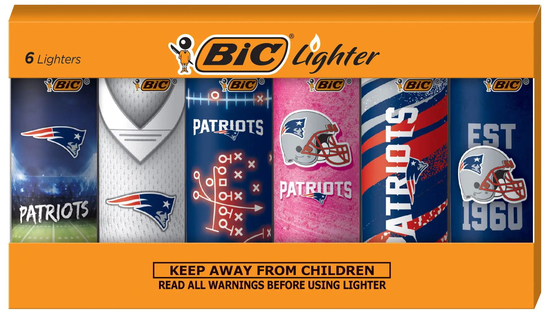 BIC Special Edition Patriots Series Maxi Pocket Lighters