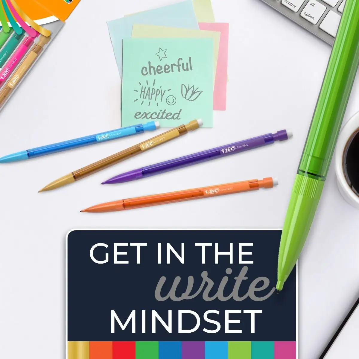 BIC Color Cues Mechanical Pencil Set, Black, Fun Color Pencils for School, Perfect for School Supplies 3 BIC Color Cues Mechanical Pencil Set, Black, Fun Color Pencils for School, Perfect for School Supplies