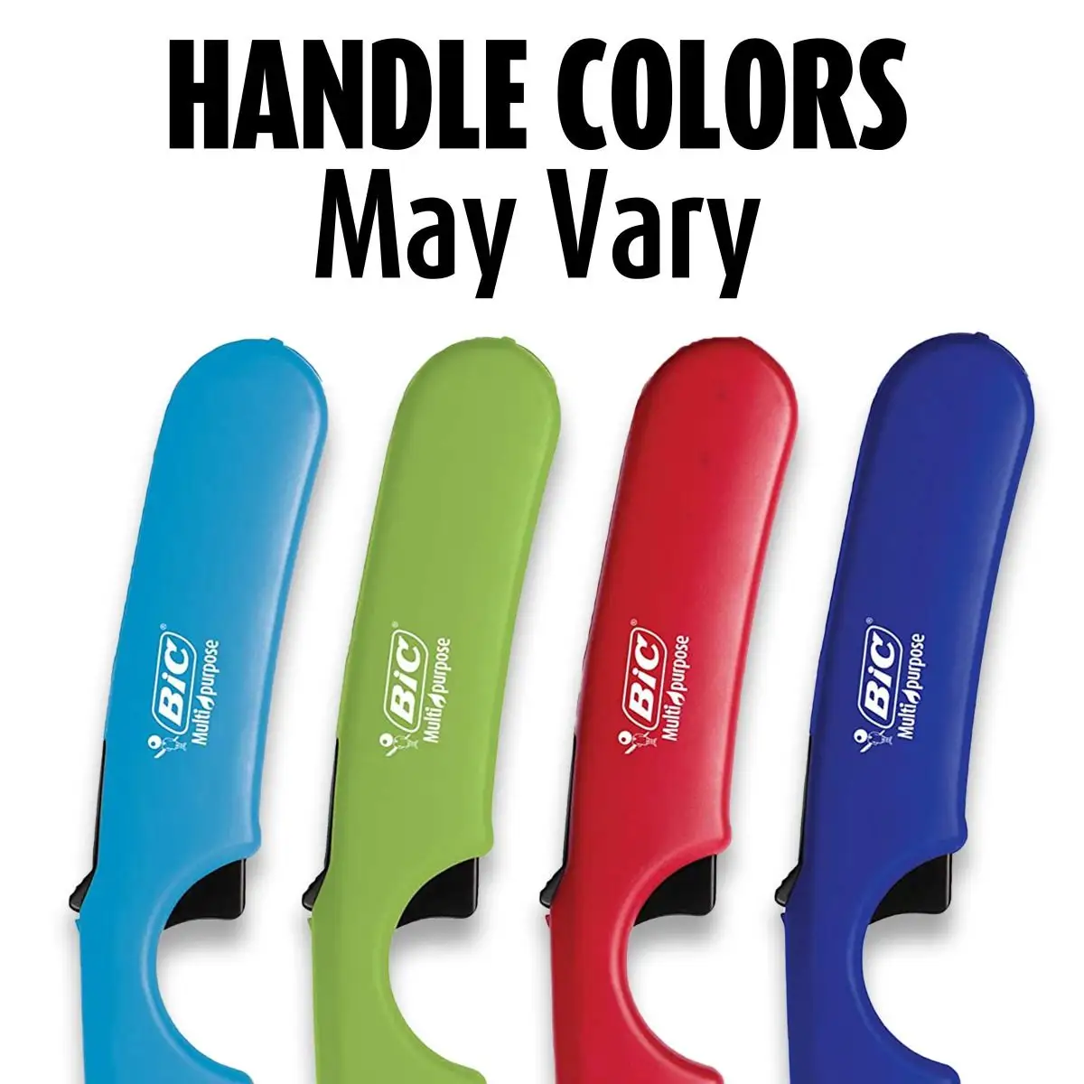 BIC Multi-Purpose Classic and Flex Wand Combo Lighter Pack, Assorted Handle Colors