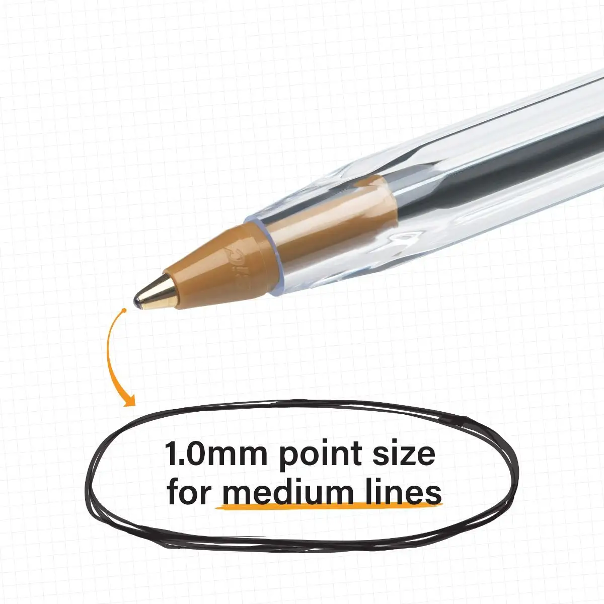 BIC Cristal Xtra Smooth Black Ballpoint Pens, Medium Point (1.0mm), Extra Smooth and Reliable Ballpoint Pens 5 BIC Cristal Xtra Smooth Black Ballpoint Pens, Medium Point (1.0mm), Extra Smooth and Reliable Ballpoint Pens