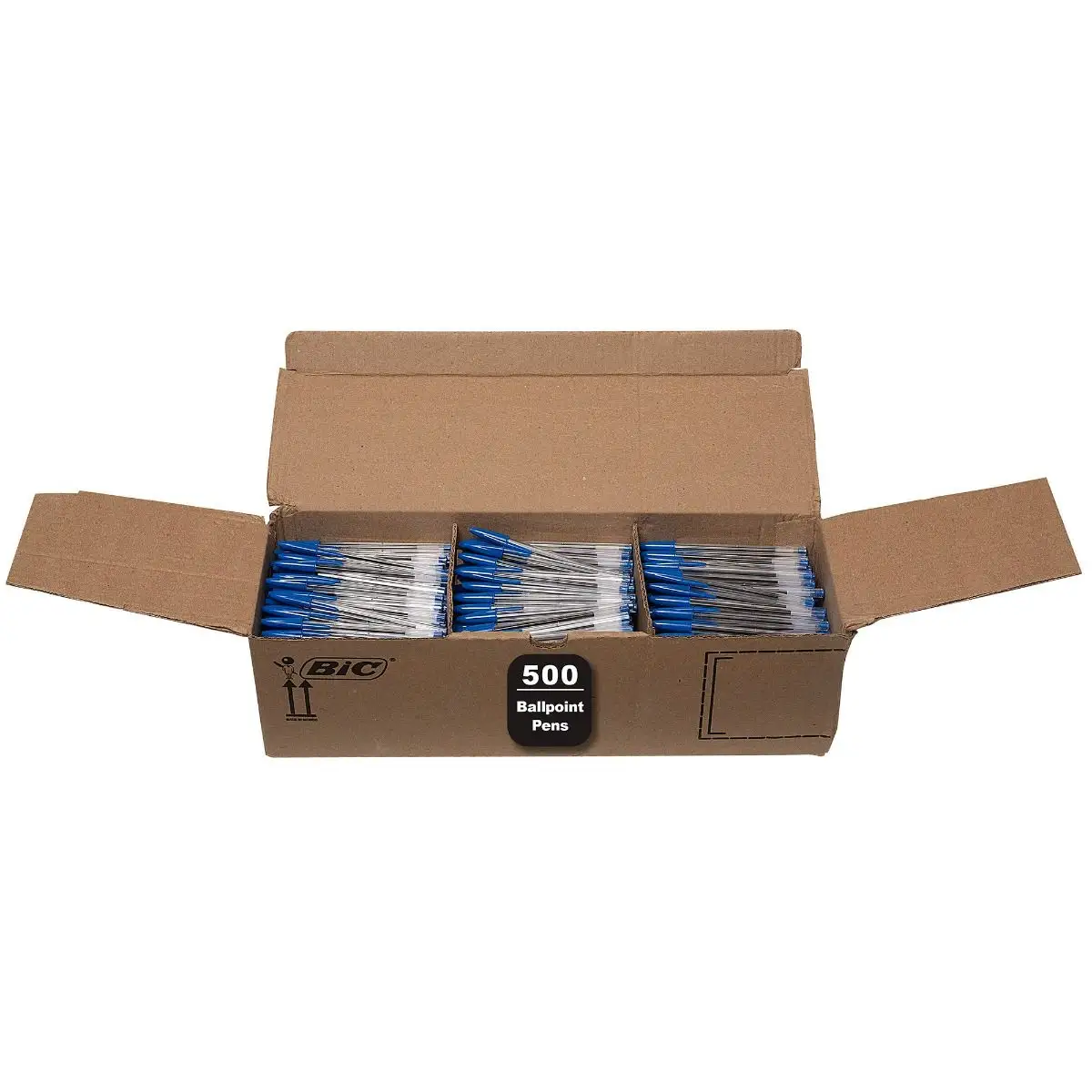 BIC Cristal Xtra Smooth Blue Ballpoint Pens, Medium Point (1.0mm), Extra Smooth and Reliable Ballpoint Pens