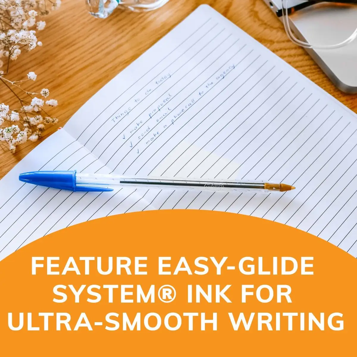 BIC Cristal Xtra Smooth Blue Ballpoint Pens, Medium Point (1.0mm), Extra Smooth and Reliable Ballpoint Pens 7 BIC Cristal Xtra Smooth Blue Ballpoint Pens, Medium Point (1.0mm), Extra Smooth and Reliable Ballpoint Pens